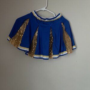 Blue & Gold Cheer Skirt